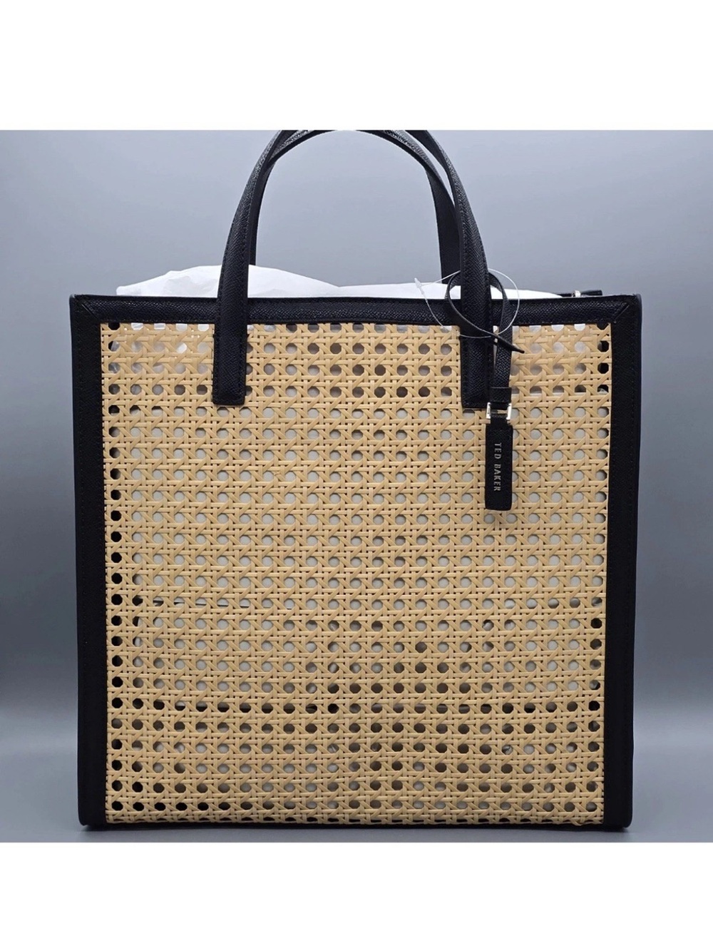 Ted Baker Flo June Wicker Tote Bag | NWT - Picture 6 of 16